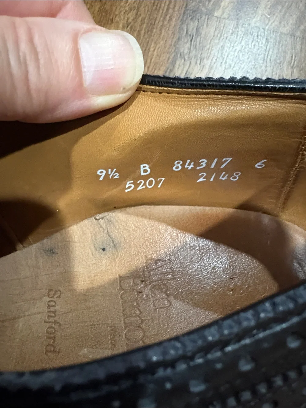 Allen Edmonds Sanford. Black. 9.5.